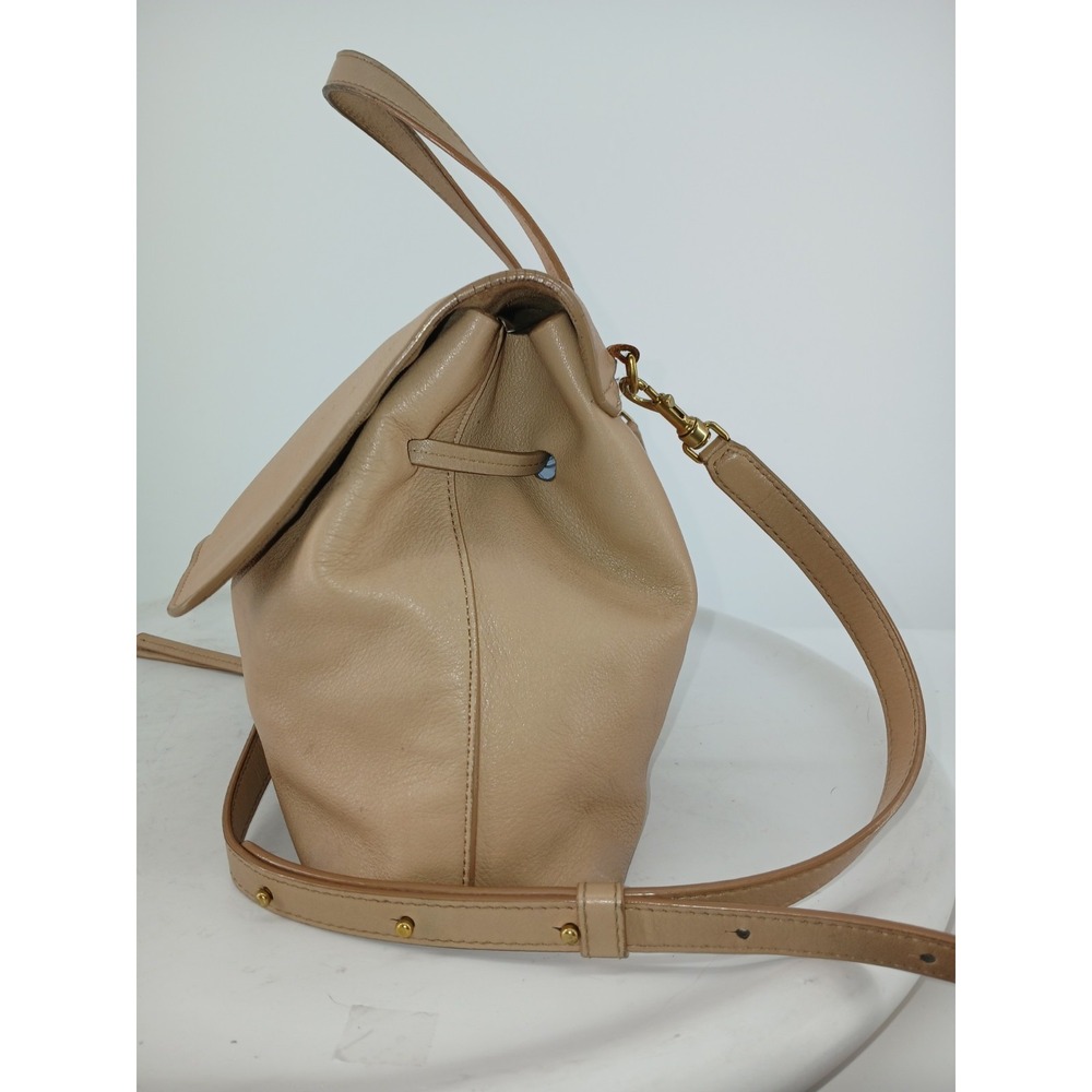 MANSUR GAVRIEL Tan Leather Buttery Soft Purse Handbag Bag Backpack A133 - Picture 3 of 10